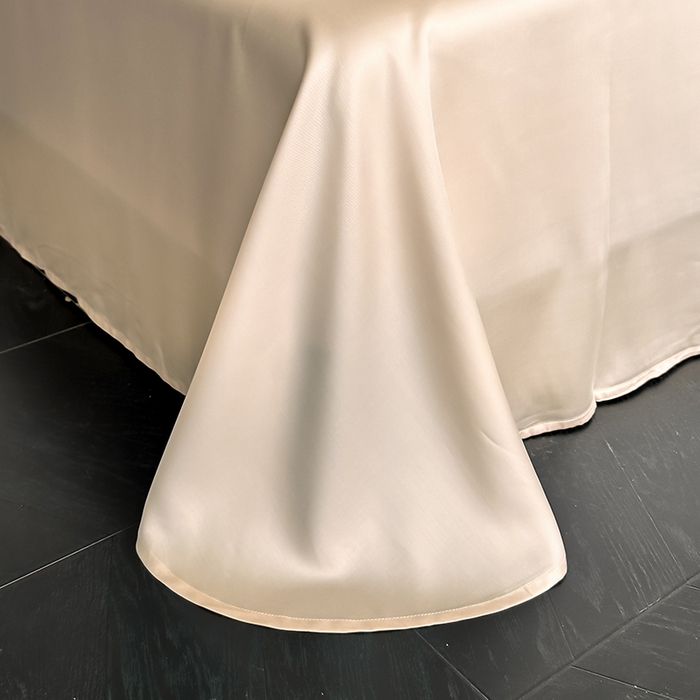 91家纺网 家纺一手货源 找家纺 置顶家纺 2025新款波点双面水洗天丝四件套 波点-奶咖