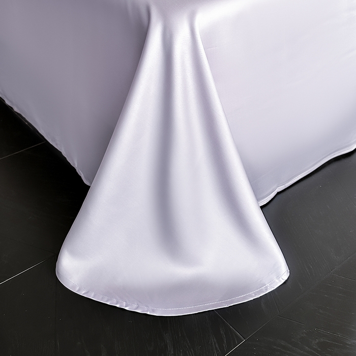 91家纺网 家纺一手货源 找家纺 置顶家纺 2025新款初心蝴蝶结水洗天丝印花四件套 蝴蝶结-香芋紫