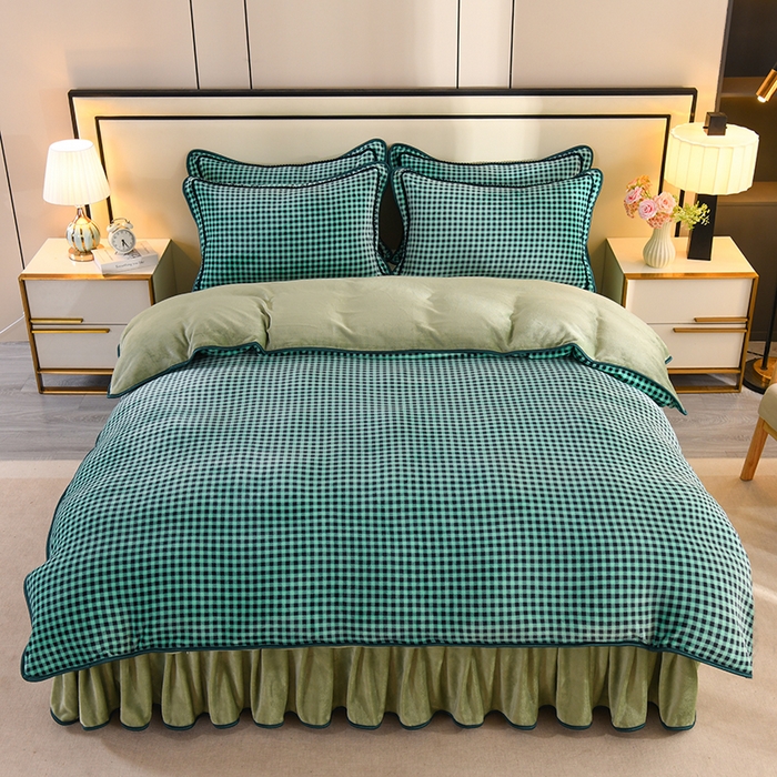 91家纺网 家纺一手货源 找家纺 （总）2025新款高克重8斤金貂绒牛奶绒四件套