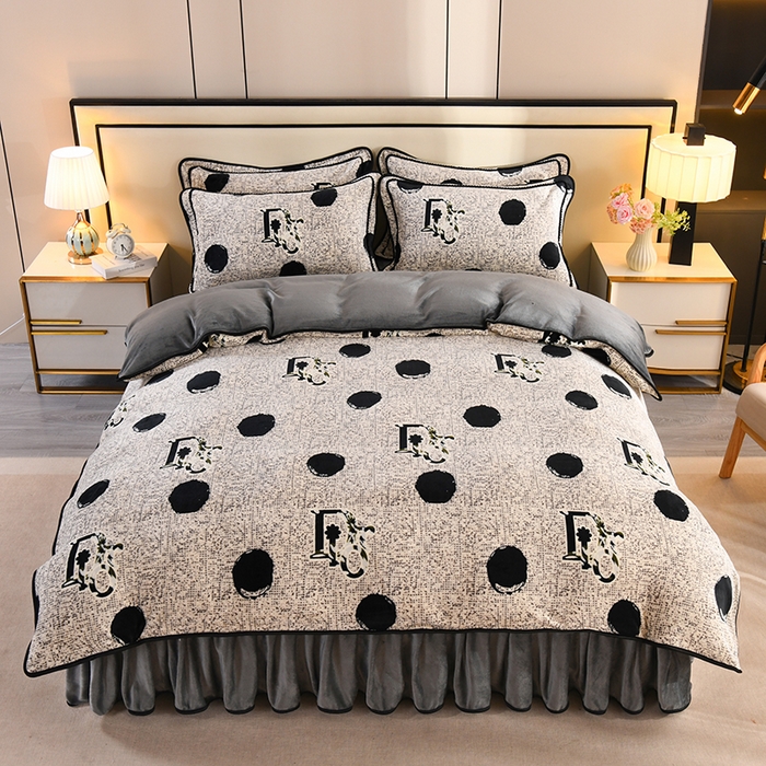 91家纺网 家纺一手货源 找家纺 （总）2025新款高克重8斤金貂绒牛奶绒四件套