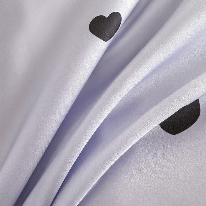 91家纺网 家纺一手货源 找家纺 置顶家纺 2025新款初心蝴蝶结水洗天丝印花四件套 初心-香芋紫