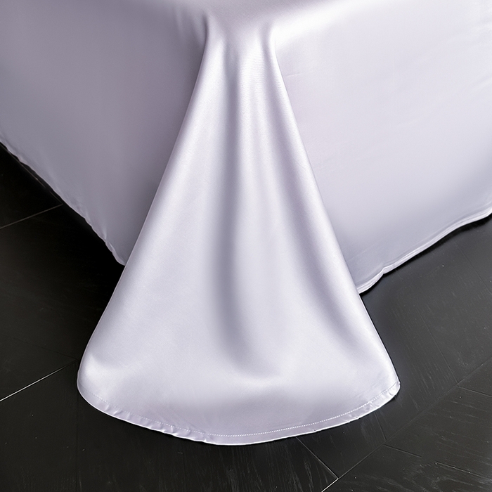 91家纺网 家纺一手货源 找家纺 置顶家纺 2025新款初心蝴蝶结水洗天丝印花四件套 初心-香芋紫