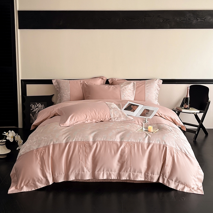 91家纺网 家纺一手货源 找家纺 （总）置顶家纺 2025新款国色天香新中式全棉刺绣拼接四件套