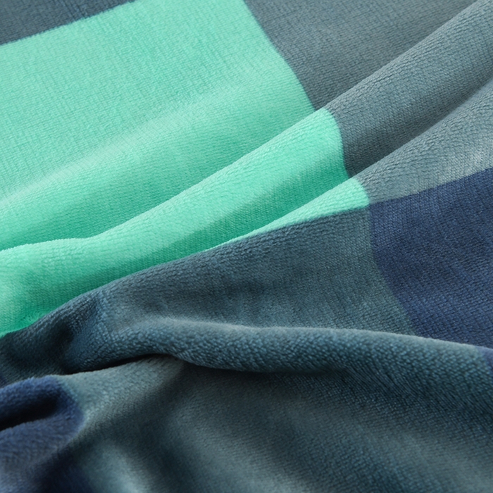 91家纺网 家纺一手货源 找家纺 2025新款高克重8斤金貂绒牛奶绒四件套 大格-绿