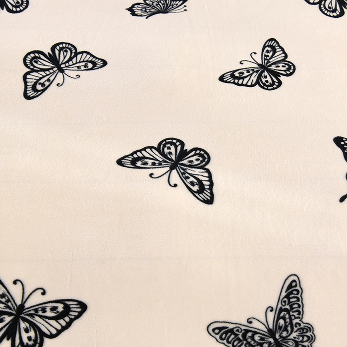 91家纺网 家纺一手货源 找家纺 2025新款高克重8斤金貂绒牛奶绒四件套 蝴蝶