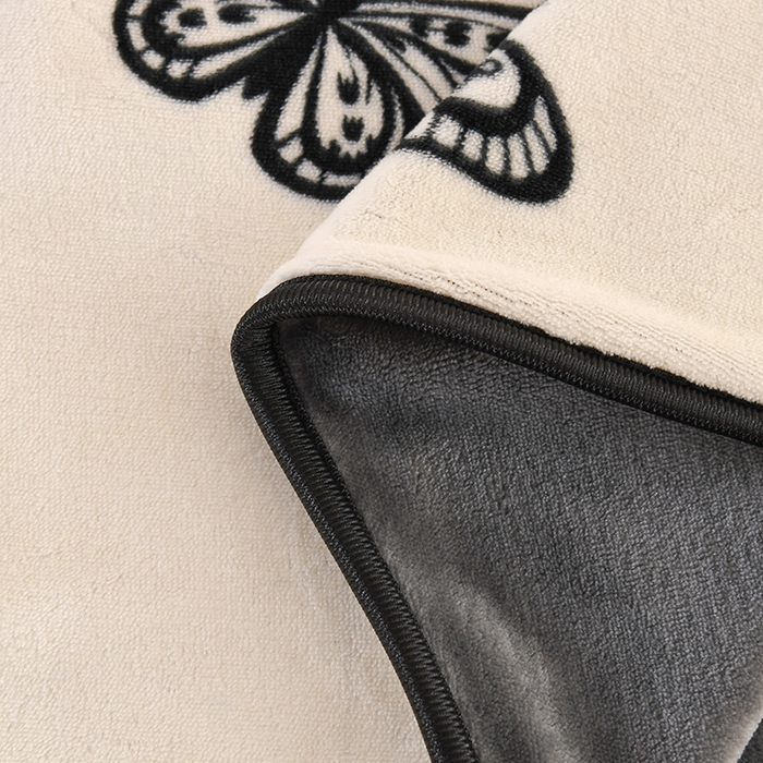 91家纺网 家纺一手货源 找家纺 2025新款高克重8斤金貂绒牛奶绒四件套 蝴蝶