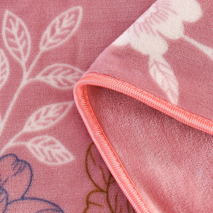 91家纺网 家纺一手货源 找家纺 2025新款高克重8斤金貂绒牛奶绒四件套 花香四溢-粉