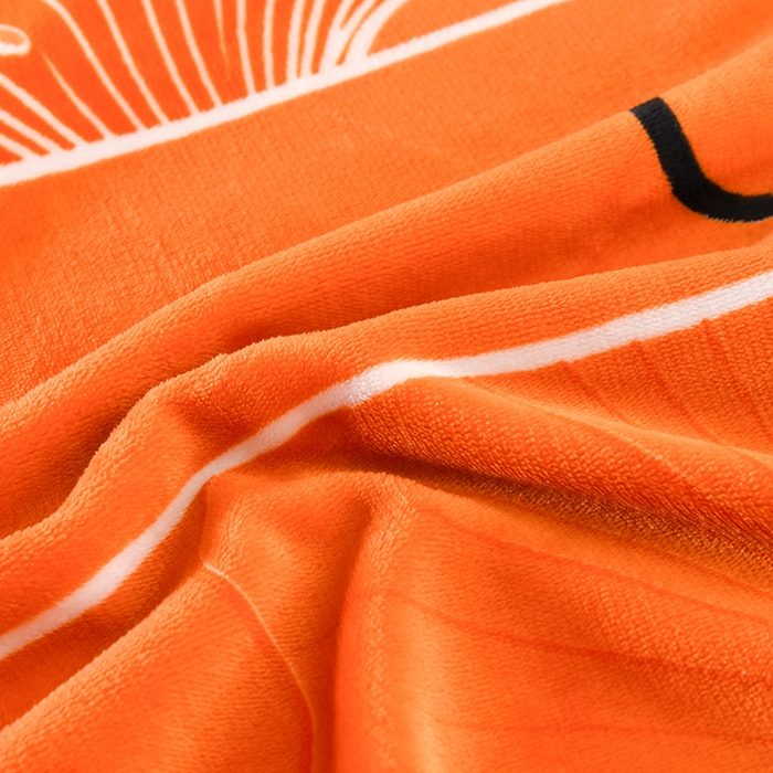 91家纺网 家纺一手货源 找家纺 2025新款高克重8斤金貂绒牛奶绒四件套 银杏叶-橘