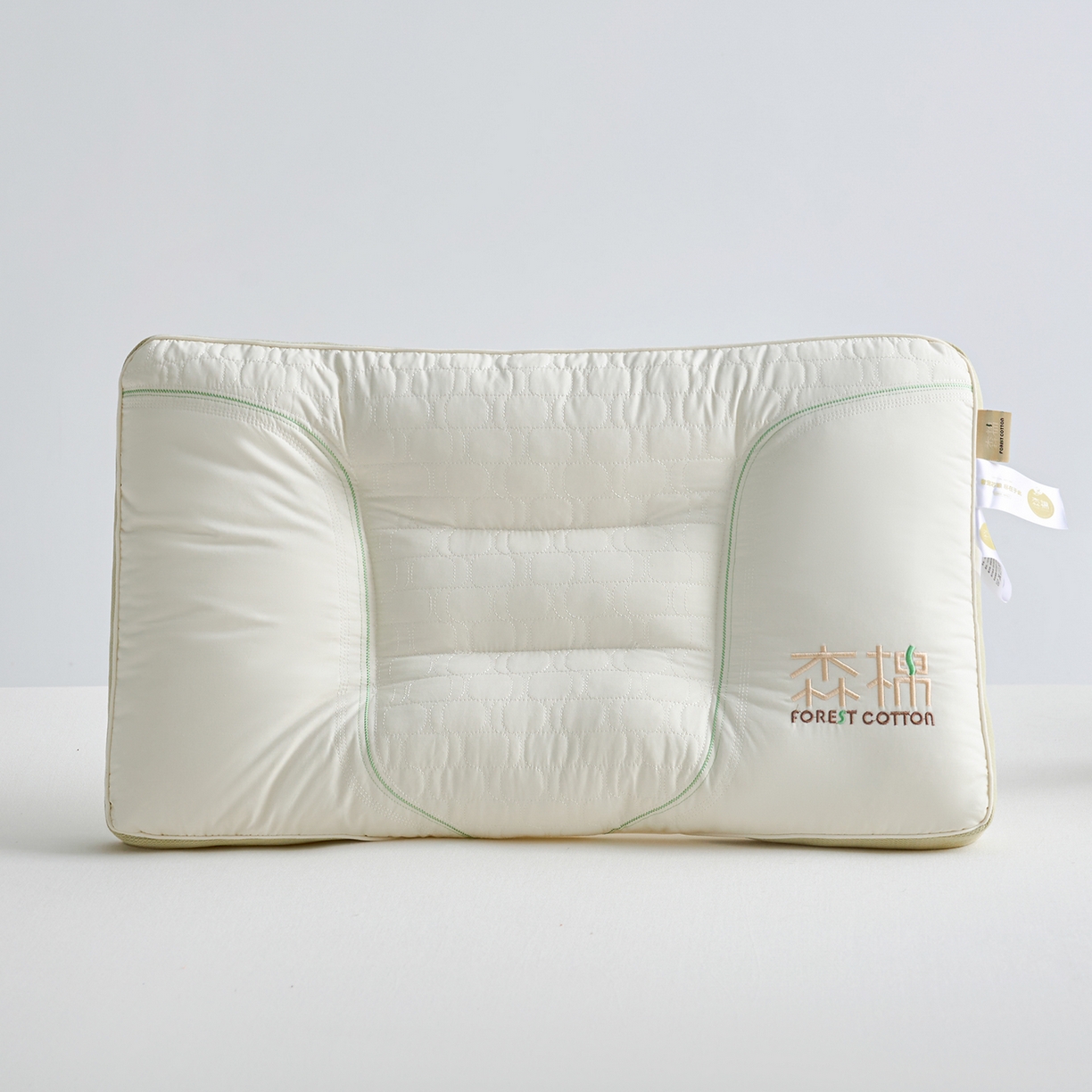 91家纺网 家纺一手货源 找家纺 鼎晟纺 2025新款全棉森棉立体护颈枕枕头枕芯-风格二 森棉立体护颈枕【一对装】