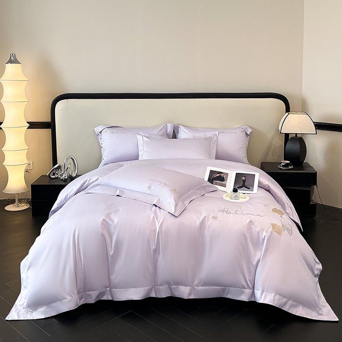 91家纺网 家纺一手货源 找家纺 （总）置顶家纺 2025新款亲肤刺绣四件套-杏运