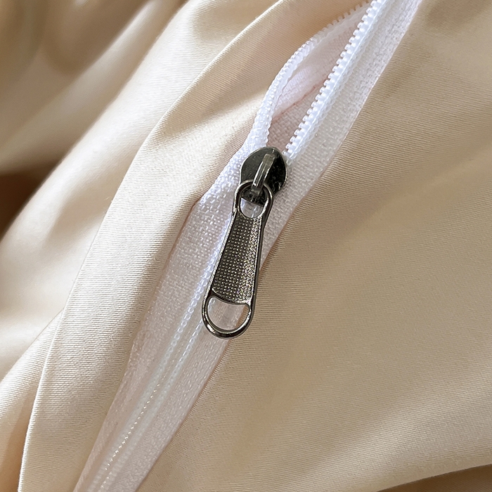 91家纺网 家纺一手货源 找家纺 置顶家纺 2025新款亲肤刺绣四件套-杏运 杏运-浅香槟