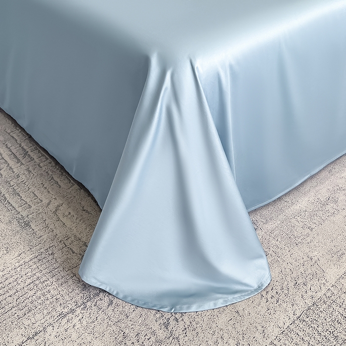 91家纺网 家纺一手货源 找家纺 置顶家纺 2025新款亲肤加厚磨毛刺绣四件套-花不尽 花不尽-天蓝