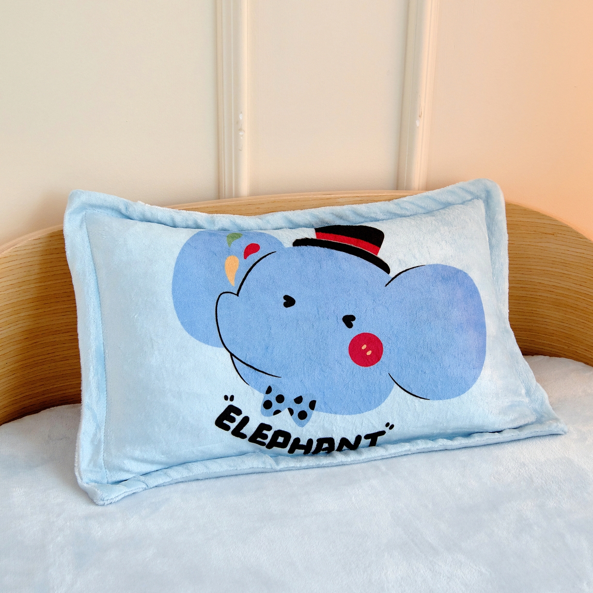 91家纺网 家纺一手货源 找家纺 （总）梵赫 2025新款加厚大版原创数码印花幼儿园儿童枕套