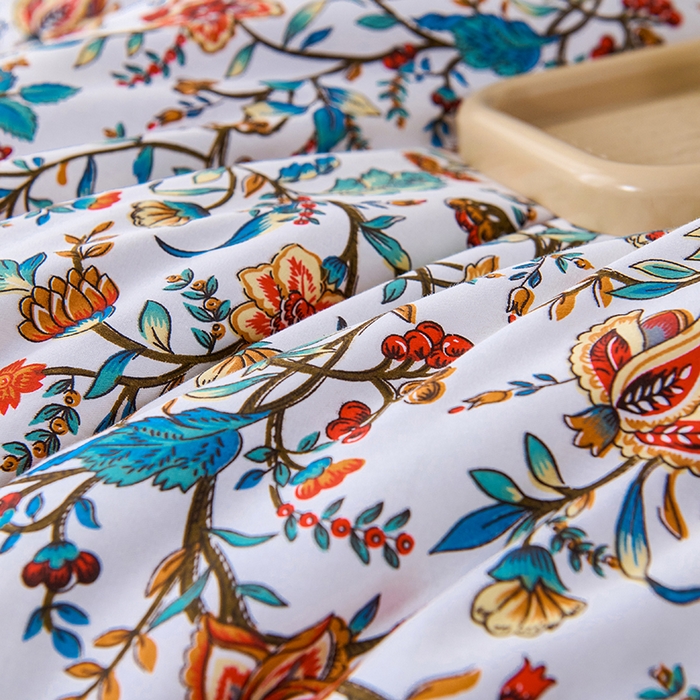 91家纺网 家纺一手货源 找家纺 小鱼儿家纺 2025新款全棉豆豆被冬被被子 花娇百媚-墨绿