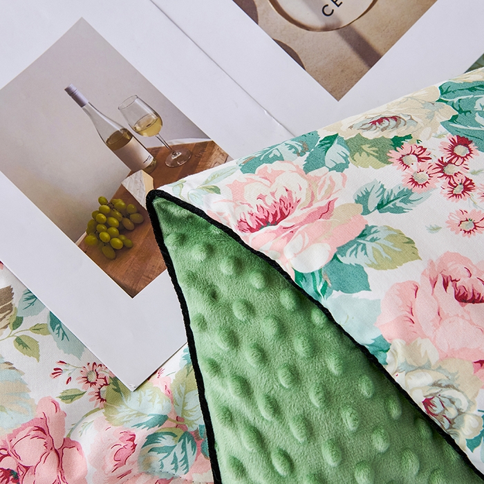 91家纺网 家纺一手货源 找家纺 小鱼儿家纺 2025新款全棉豆豆被冬被被子 浪漫花舞