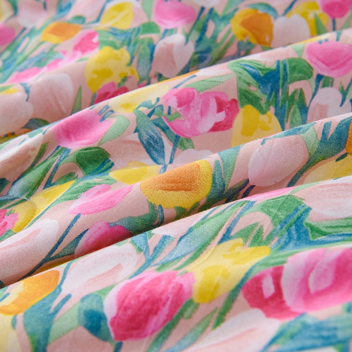 91家纺网 家纺一手货源 找家纺 小鱼儿家纺 2025新款全棉豆豆被冬被被子 郁金香