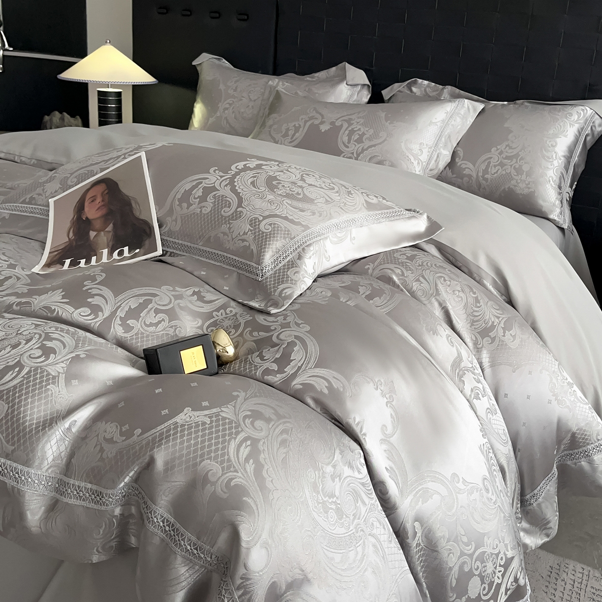 91家纺网 家纺一手货源 找家纺 （总）置顶家纺 2025新款维纳斯系列亲肤提花四件套-实拍