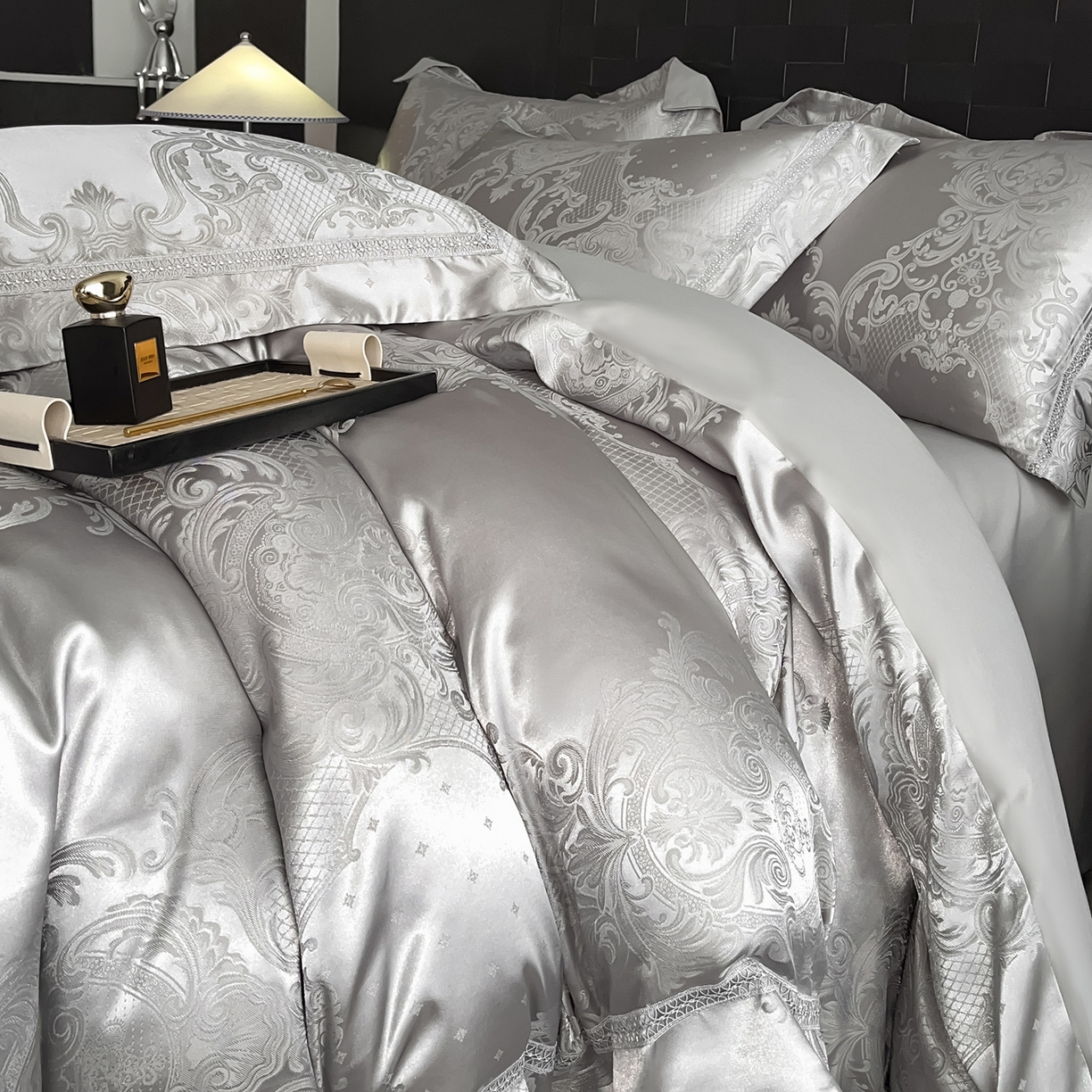 91家纺网 家纺一手货源 找家纺 （总）置顶家纺 2025新款维纳斯系列亲肤提花四件套-实拍