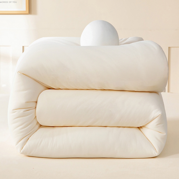 91家纺网 家纺一手货源 找家纺 栩裕纺织 2025新款A类婴儿绒肌肤被baby熊系列四季款被芯 baby熊-奶油白