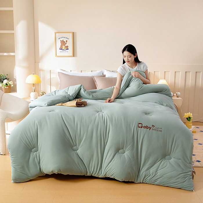 91家纺网 家纺一手货源 找家纺 （总）栩裕纺织 2025新款A类婴儿绒肌肤被baby熊系列四季款被芯