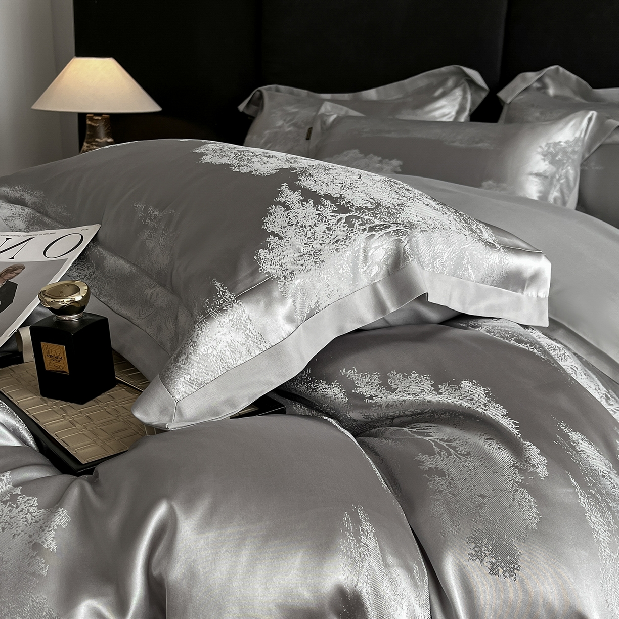 91家纺网 家纺一手货源 找家纺 （总）置顶家纺 2025新款欧若拉亲肤提花四件套