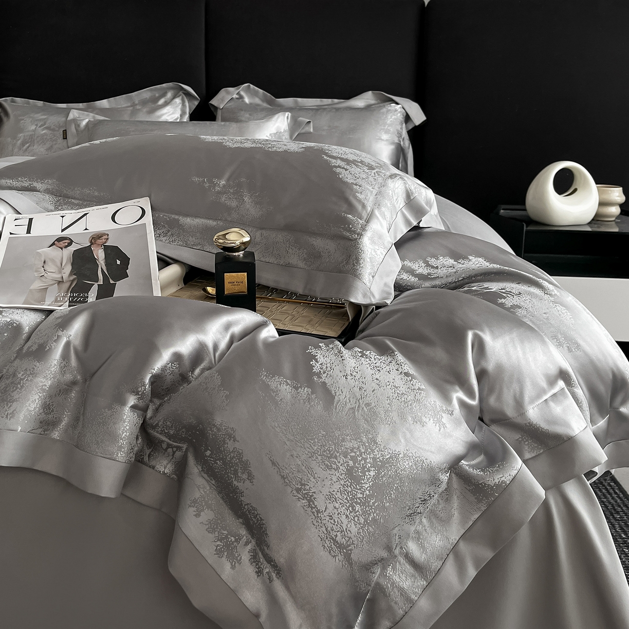 91家纺网 家纺一手货源 找家纺 （总）置顶家纺 2025新款欧若拉亲肤提花四件套