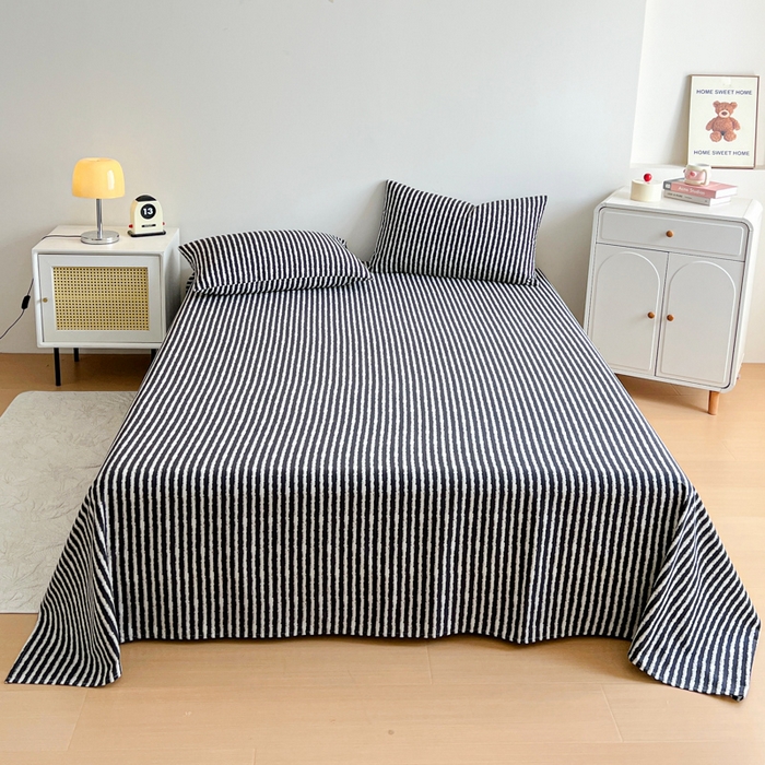 91家纺网 家纺一手货源 找家纺 （总）感遇 2025新款全棉磨毛A类床单床笠三件套