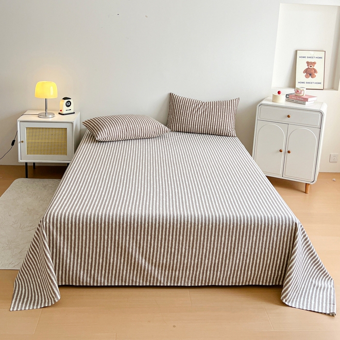 91家纺网 家纺一手货源 找家纺 （总）感遇 2025新款全棉磨毛A类床单床笠三件套