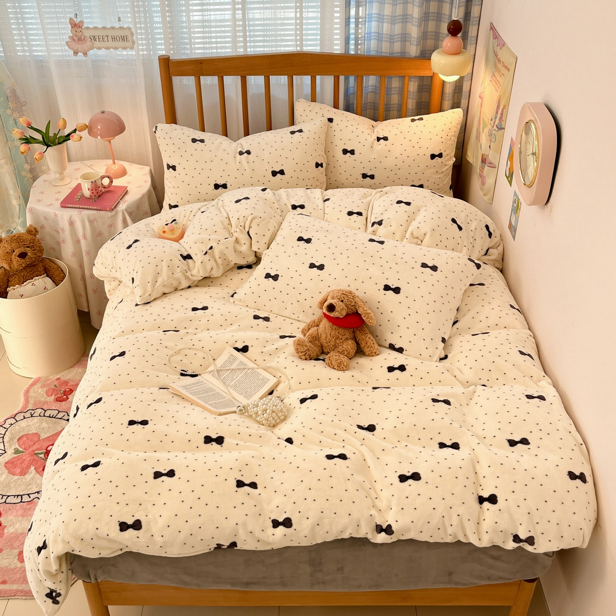 91家纺网 家纺一手货源 找家纺 （总）酱子 2025新款牛奶绒印花四件套