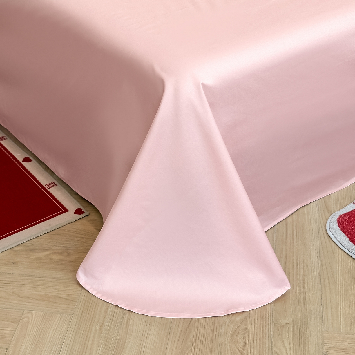 91家纺网 家纺一手货源 找家纺 置顶家纺 2025新款亲肤刺绣婚庆磨毛四件套 龙凤呈祥-粉