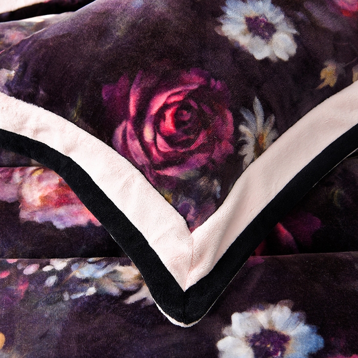 91家纺网 家纺一手货源 找家纺 （总）馨梦缘 2025新款牛奶绒数码印花四件套