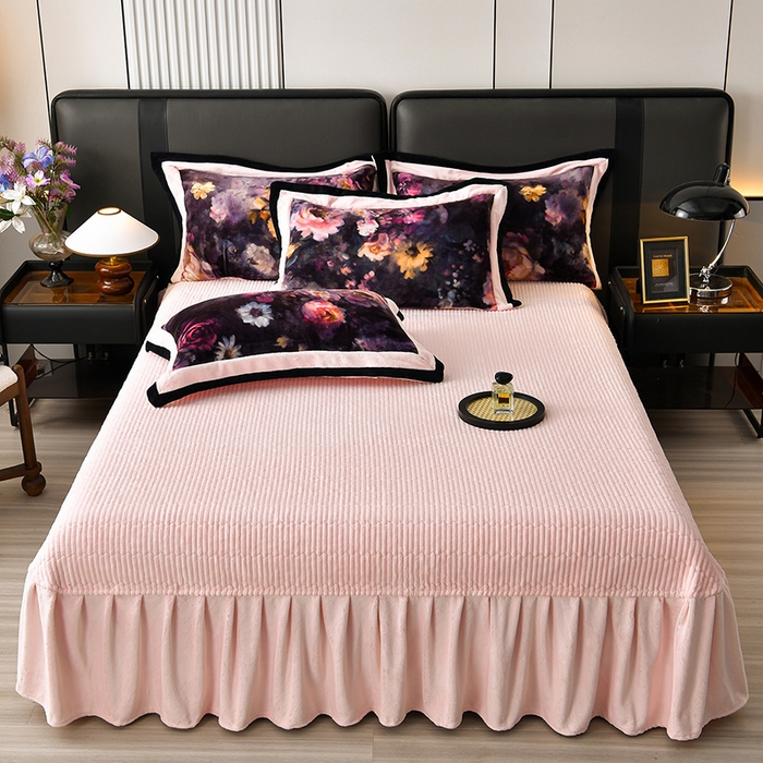 91家纺网 家纺一手货源 找家纺 （总）馨梦缘 2025新款牛奶绒数码印花四件套