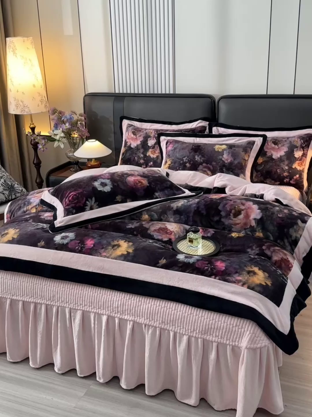 91家纺网 家纺一手货源 找家纺 （总）馨梦缘 2025新款牛奶绒数码印花四件套