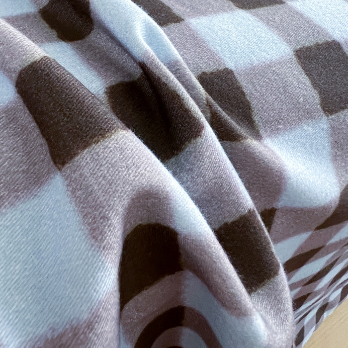 91家纺网 家纺一手货源 找家纺 感遇 2025新款全棉磨毛A类床单床笠三件套 灰咖格