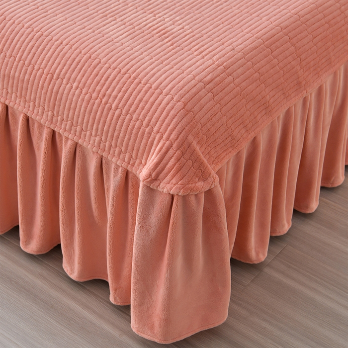 91家纺网 家纺一手货源 找家纺 馨梦缘 2025新款牛奶绒数码印花四件套 百花齐放-桔