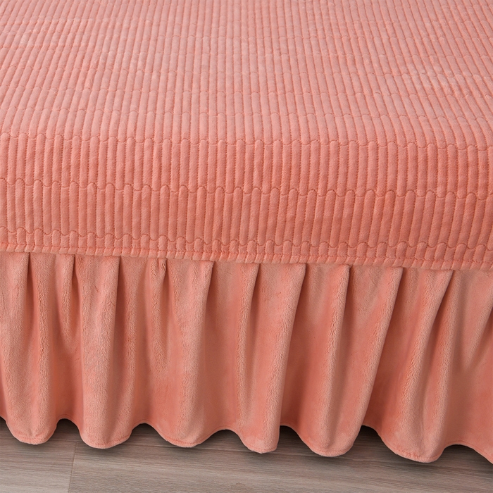 91家纺网 家纺一手货源 找家纺 馨梦缘 2025新款牛奶绒数码印花四件套 百花齐放-桔