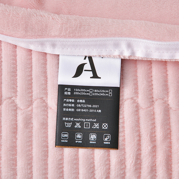91家纺网 家纺一手货源 找家纺 馨梦缘 2025新款牛奶绒数码印花四件套 玫瑰时光-粉