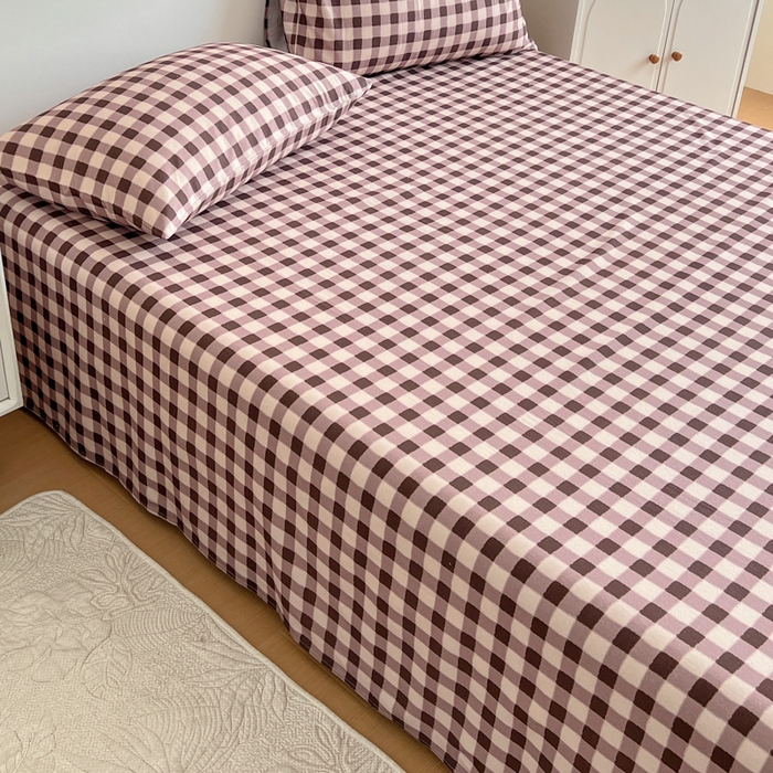 91家纺网 家纺一手货源 找家纺 感遇 2025新款全棉磨毛A类床单床笠三件套 微暖