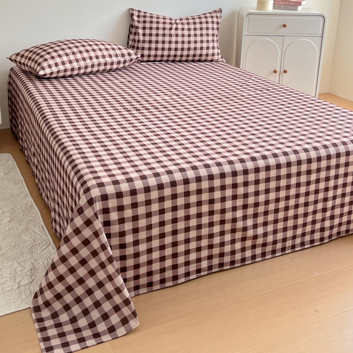 91家纺网 家纺一手货源 找家纺 感遇 2025新款全棉磨毛A类床单床笠三件套 微暖