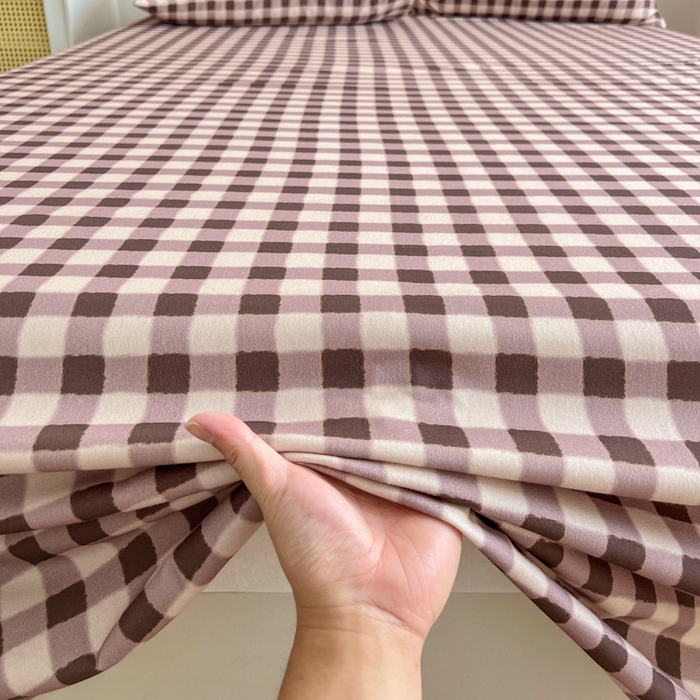 91家纺网 家纺一手货源 找家纺 感遇 2025新款全棉磨毛A类床单床笠三件套 微暖