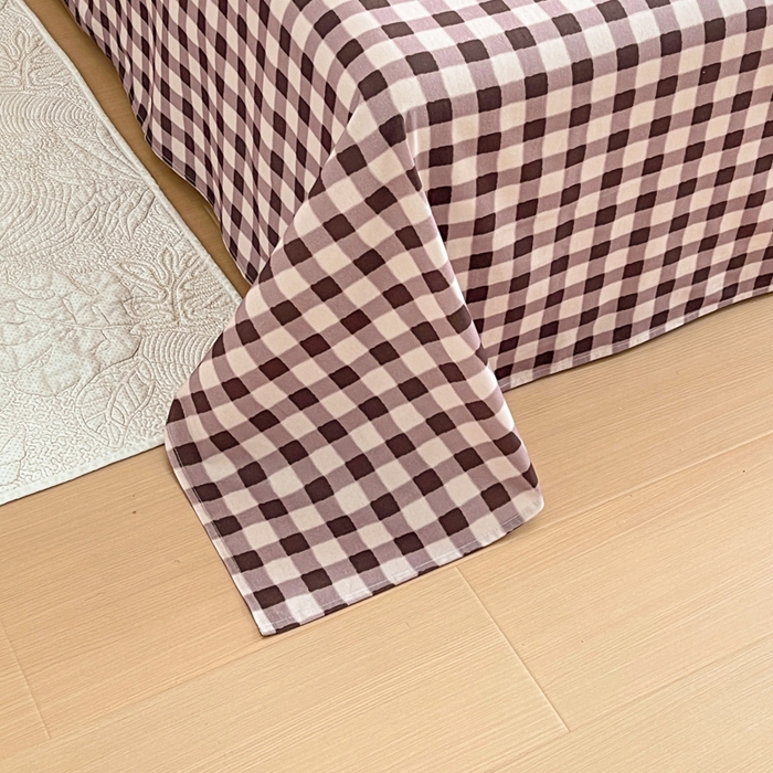 91家纺网 家纺一手货源 找家纺 感遇 2025新款全棉磨毛A类床单床笠三件套 微暖