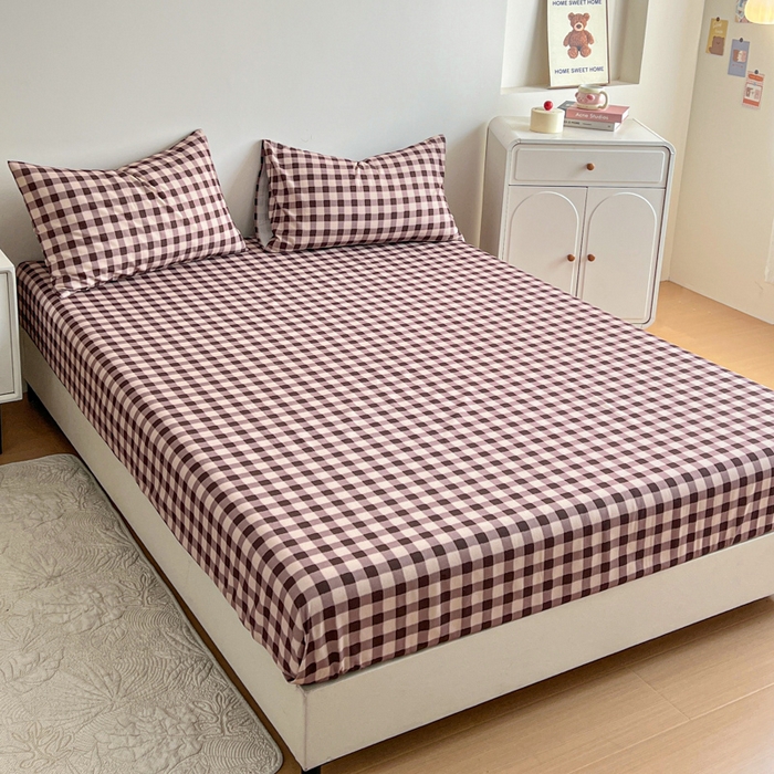 91家纺网 家纺一手货源 找家纺 感遇 2025新款全棉磨毛A类床单床笠三件套 微暖