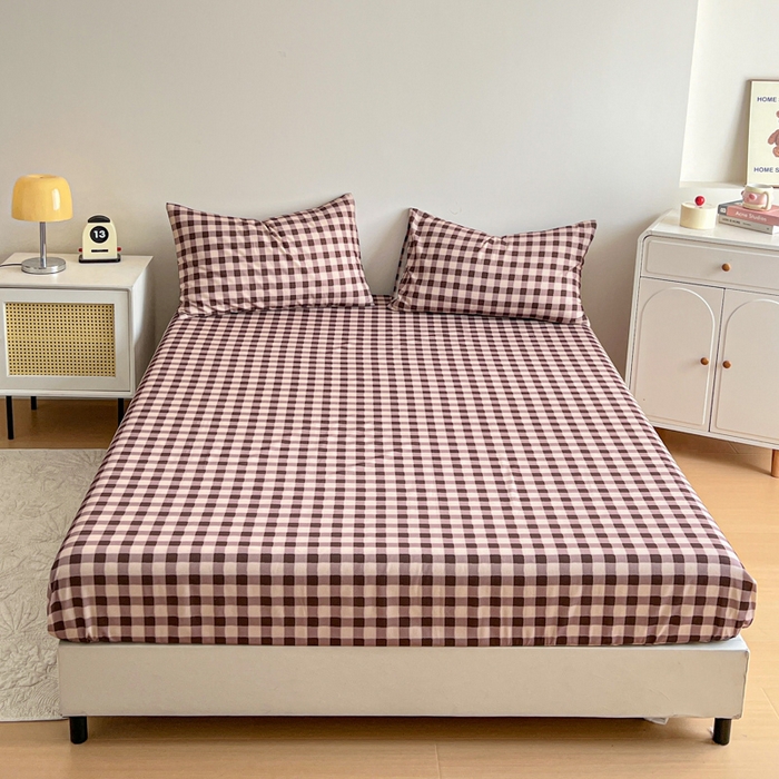 91家纺网 家纺一手货源 找家纺 感遇 2025新款全棉磨毛A类床单床笠三件套 微暖