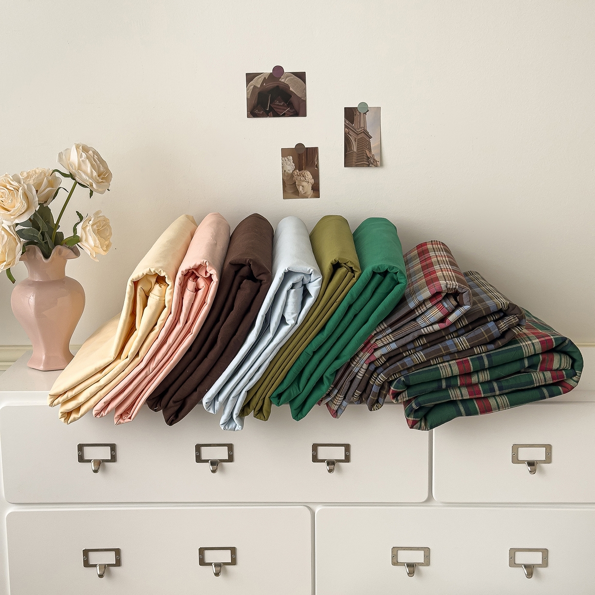 91家纺网 家纺一手货源 找家纺 （总）对白 2025新款32支全棉色织水洗棉单品被套