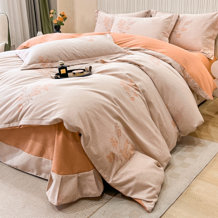 91家纺网 家纺一手货源 找家纺 （总1）凌鼎 2025新款喷气加厚磨毛四件套系列1