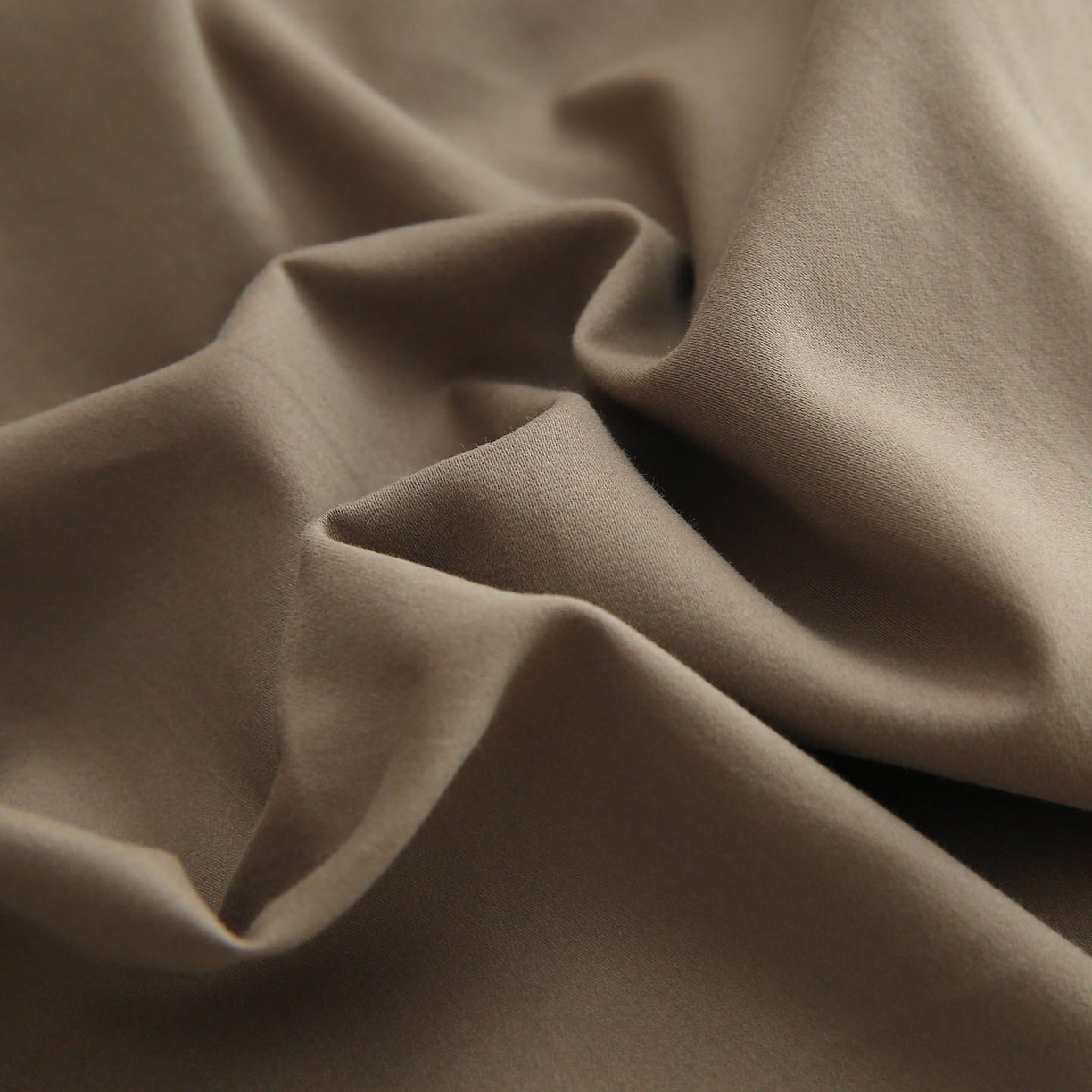 91家纺网 家纺一手货源 找家纺 梧桐树 2025新款纯色双拼100%棉磨毛全棉纯棉四件套 焦糖曲奇