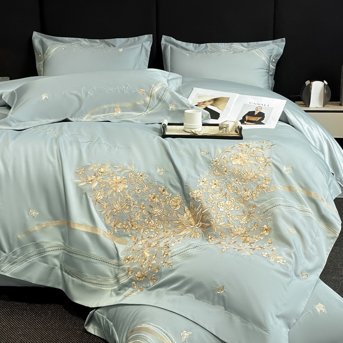 91家纺网 家纺一手货源 找家纺 （总）置顶家纺 2025新款全棉纯棉刺绣四件套迪奥系列