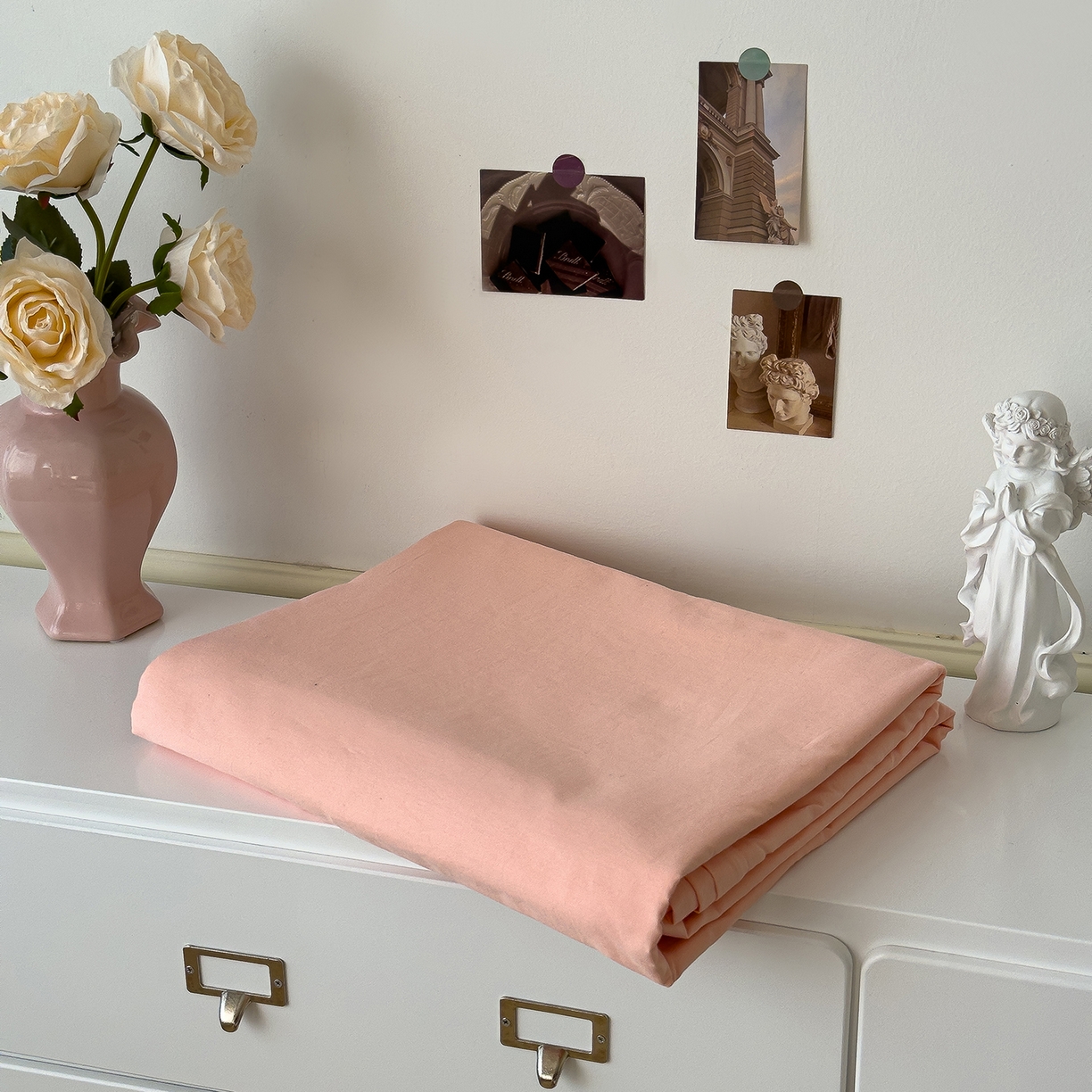 91家纺网 家纺一手货源 找家纺 对白 2025新款40支全棉纯棉单品被套 黛粉