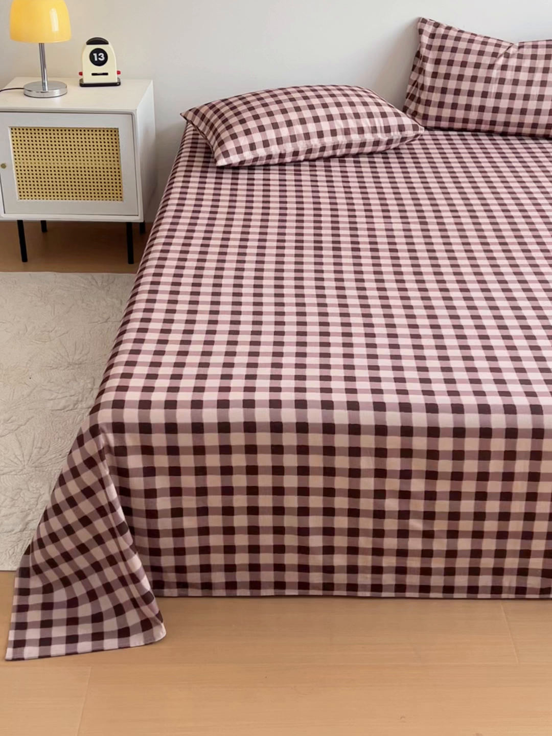 91家纺网 家纺一手货源 找家纺 感遇 2025新款全棉磨毛A类床单床笠三件套 微暖