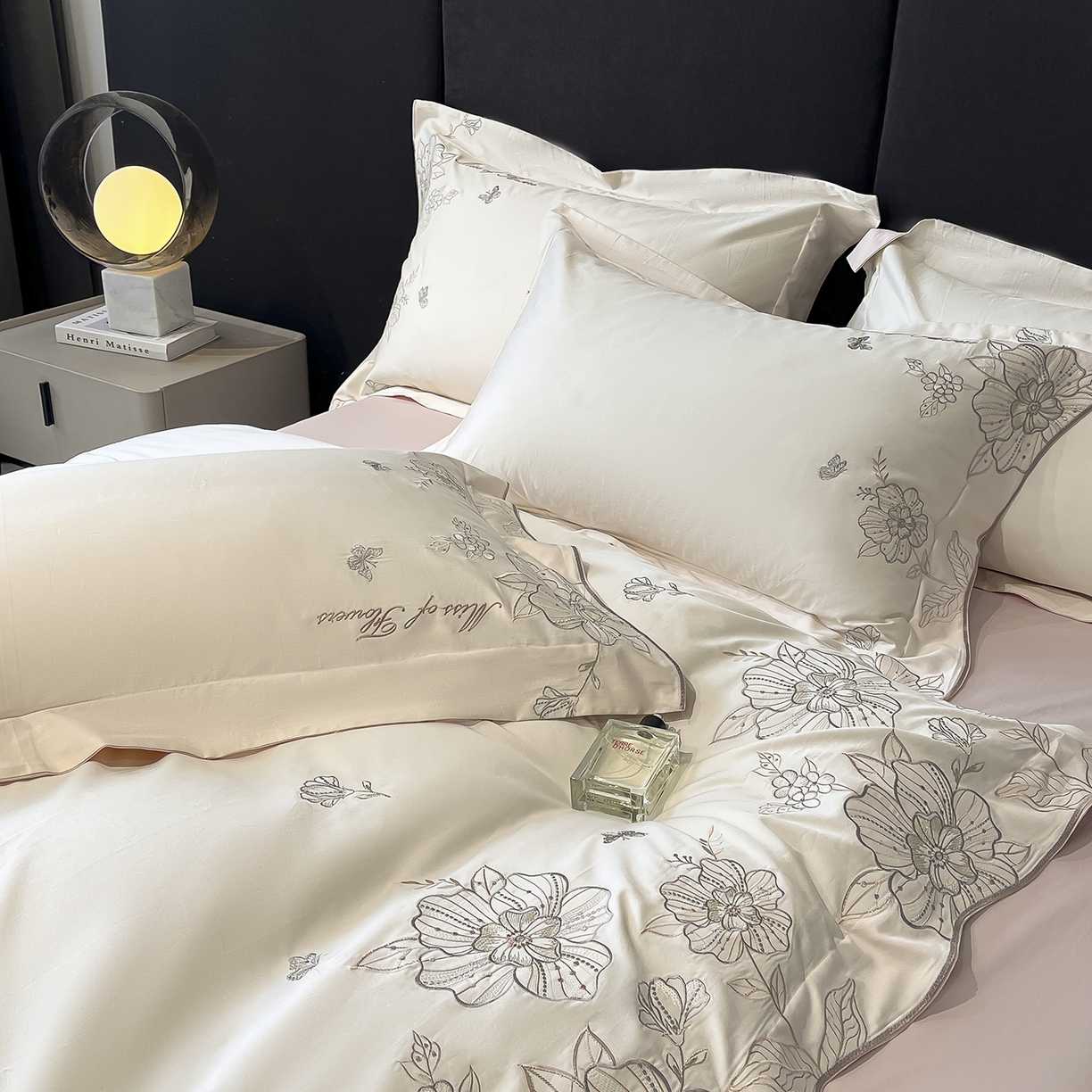 91家纺网 家纺一手货源 找家纺 （总）置顶家纺 2025新款亲肤加厚磨毛刺绣四件套-花间拾梦系列